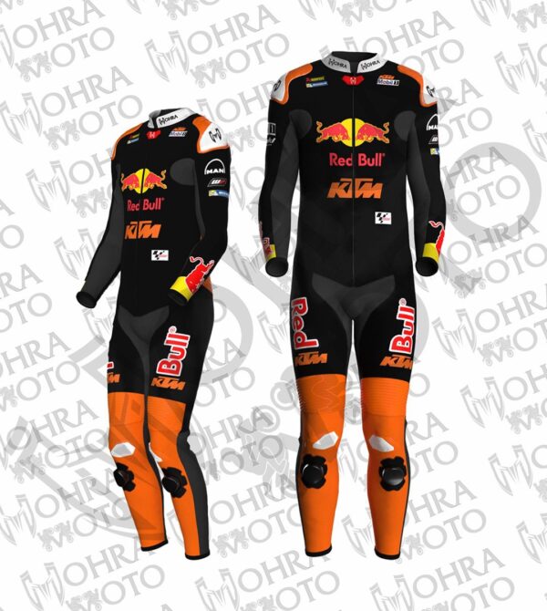 Jack Miller KTM Red Bull 2024 Moto Racing Suit – Black and Orange