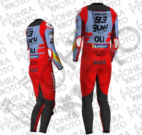 Dive into Victory: Alex Marquez 2024 Ducati Gresini Racing Suit - Image 2