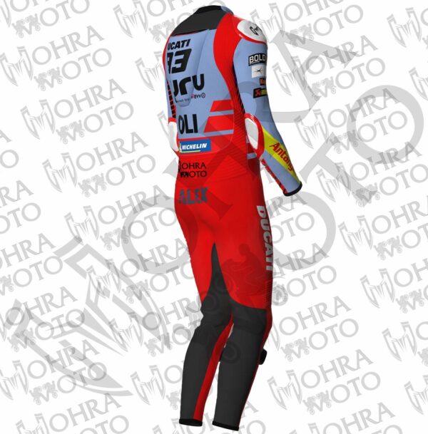 Dive into Victory: Alex Marquez 2024 Ducati Gresini Racing Suit - Image 6