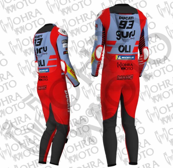 Ride to Glory: Marc Marquez Ducati MotoGP 2024 Racing Suit - Image 4