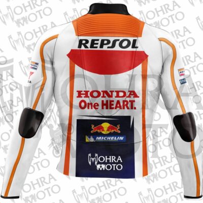 Marc Marquez Honda Repsol 2023 MotoGP Leather Jacket