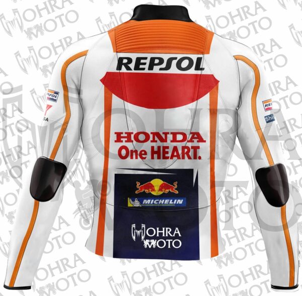 Marc Marquez Honda Repsol 2023 MotoGP Leather Jacket - Image 2