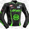 Kawasaki Ninja Monster Energy Motorcycle Jacket Unisex Leather Motorbike Jacket