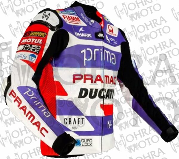 2023 Johann Zarco 1.3MM Cowhide Ducati Motorcycle Jacket Unisex Motorbike Jacket - Image 2