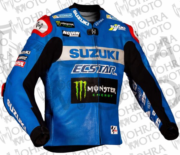 2021 Alex Rins MotoGP Suzuki GSXR Motorcycle Jacket Unisex Motorbike Jacket - Image 3