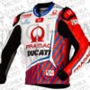 2021 Johann Zarco 1.3mm Cowhide Ducati Motorcycle Jacket Unisex Motorbike Jacket - Image 3