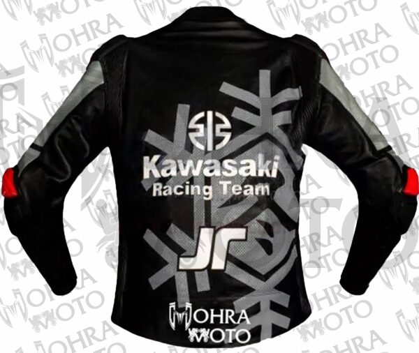 2022 Jonathan Rea Cowhide Kawasaki Motorcycle Jacket Unisex Motorbike Jacket - Image 4