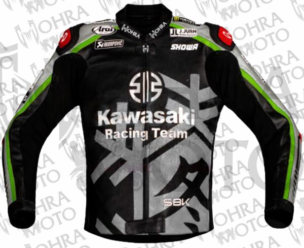 2022 Jonathan Rea Cowhide Kawasaki Motorcycle Jacket Unisex Motorbike Jacket