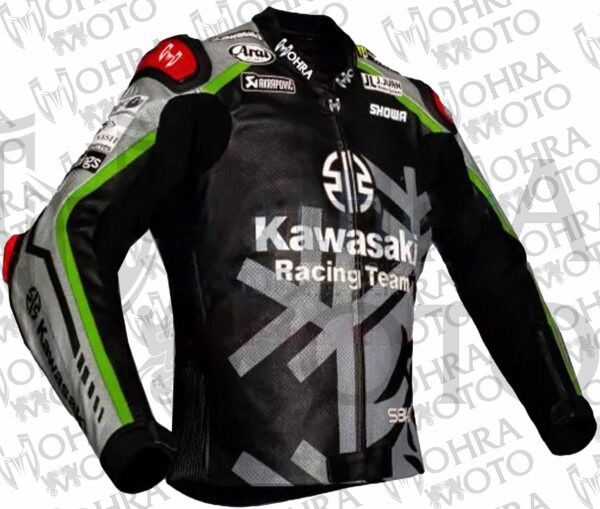 2022 Jonathan Rea Cowhide Kawasaki Motorcycle Jacket Unisex Motorbike Jacket - Image 2