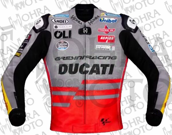 2023 Alex Marquez 1.3MM Cowhide Ducati Motorcycle Jacket Unisex Motorbike Jacket