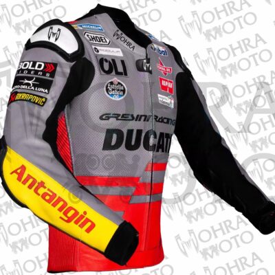 2023 Alex Marquez 1.3MM Cowhide Ducati Motorcycle Jacket Unisex Motorbike Jacket