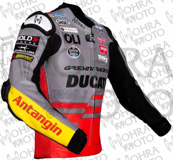 2023 Alex Marquez 1.3MM Cowhide Ducati Motorcycle Jacket Unisex Motorbike Jacket - Image 2