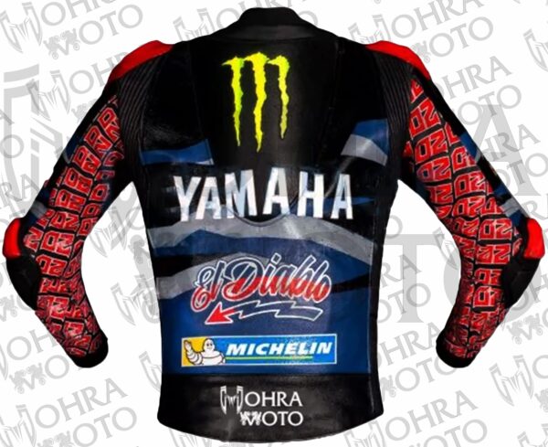 Fabio Quartararo Monster Energy Yamaha Motorcycle Jacket Unisex Motorbike Jacket - Image 2