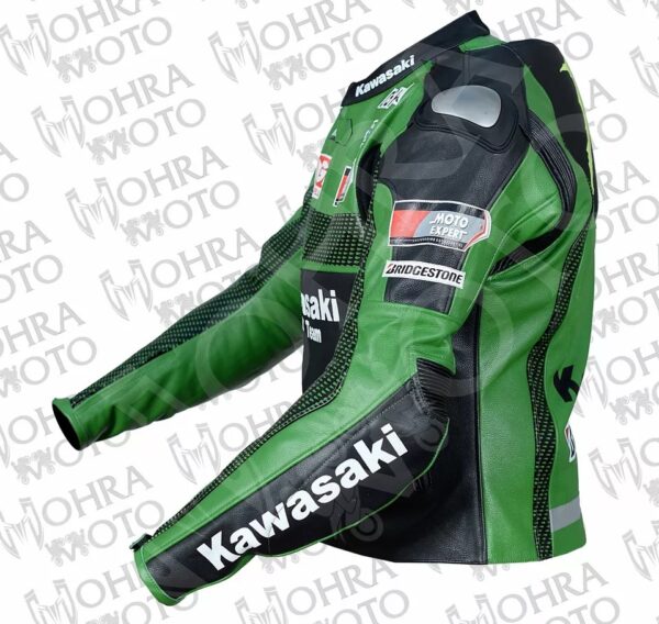 Kawasaki Racing Team Monster Energy Motorcycle Jacket Unisex Motorbike Jacket - Image 4