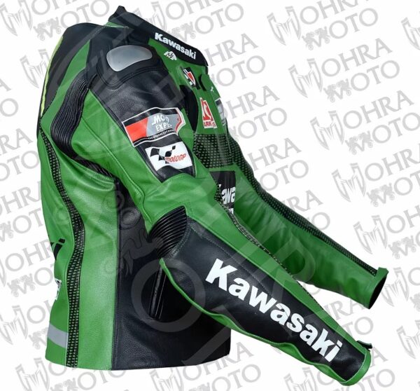 Kawasaki Racing Team Monster Energy Motorcycle Jacket Unisex Motorbike Jacket - Image 3