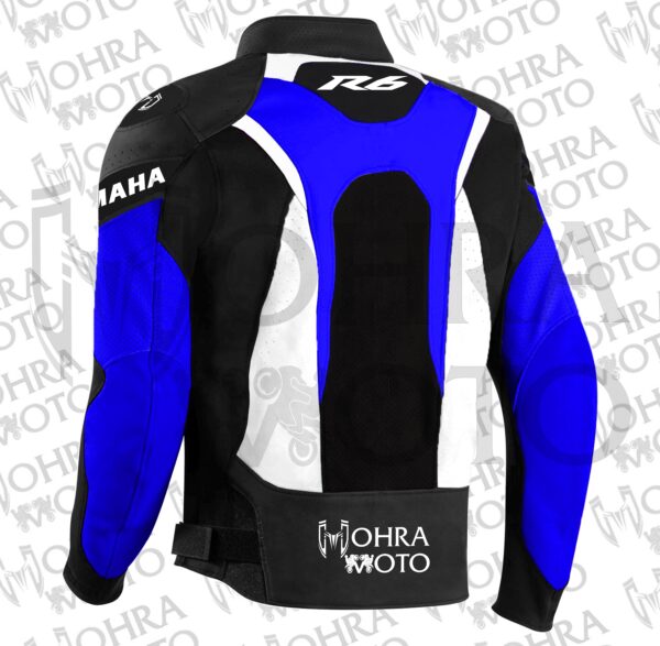 2025 Yamaha R6 1.3mm Cowhide Leather Motorcycle Jacket Unisex Motorbike Jacket - Image 2