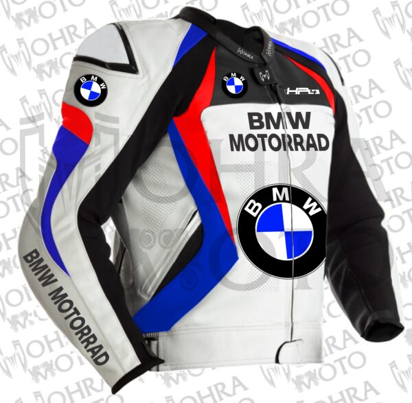 2025 BMW Motorrod HP4 Cowhide Leather Motorcycle Jacket Unisex Motorbike Jacket