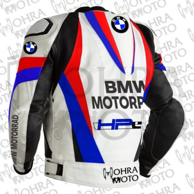 2025 BMW Motorrod HP4 Cowhide Leather Motorcycle Jacket Unisex Motorbike Jacket