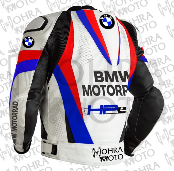 2025 BMW Motorrod HP4 Cowhide Leather Motorcycle Jacket Unisex Motorbike Jacket - Image 2