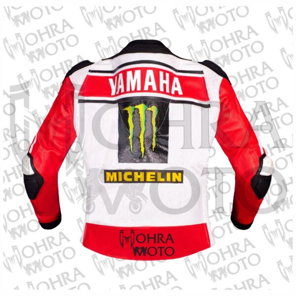 Yamaha Monster Energy Cowhide Leather Motorcycle Jacket Unisex Motorbike Jacket - Image 2