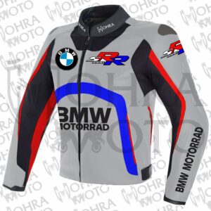 BMW Motorrad S1000RR Cowhide Leather Motorcycle Jacket Unisex Motorbike Jacket