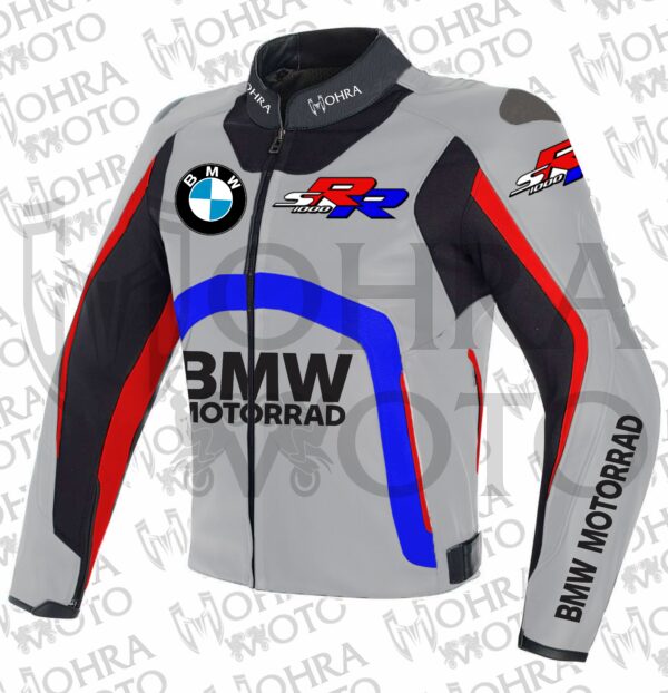 BMW Motorrad S1000RR Cowhide Leather Motorcycle Jacket Unisex Motorbike Jacket