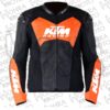 2025 KTM Racing 1.3mm Cowhide Leather Motorcycle Jacket Unisex Motorbike Jacket