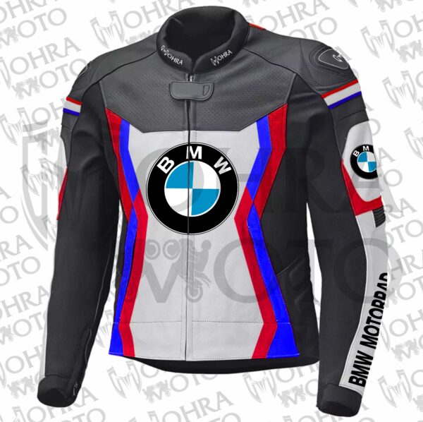 BMW Motorrad 1.3mm Cowhide Leather Motorcycle Jacket Unisex Motorbike Jacket