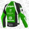 Kawasaki Monster Energy 1.3mm Leather Motorcycle Jacket Unisex Motorbike Jacket - Image 2
