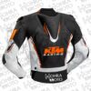 KTM Racing 1.3mm Cowhide Leather Motorcycle Jacket Unisex Motorbike Jacket - Image 2