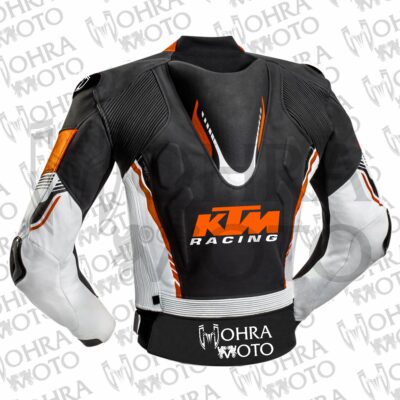 KTM Racing 1.3mm Cowhide Leather Motorcycle Jacket Unisex Motorbike Jacket