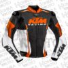 KTM Racing 1.3mm Cowhide Leather Motorcycle Jacket Unisex Motorbike Jacket