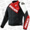 Ducati 1.3mm Cowhide Leather Motorcycle Jacket Unisex Motorbike Jacket