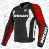 Ducati 1.3mm Cowhide Leather Motorcycle Jacket Unisex Motorbike Jacket
