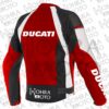 Ducati 1.3mm Cowhide Leather Motorcycle Jacket Unisex Motorbike Jacket - Image 2