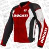 Ducati 1.3mm Cowhide Leather Motorcycle Jacket Unisex Motorbike Jacket