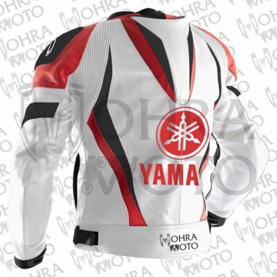 2025 Yamaha 1.3mm Cowhide Leather Motorcycle Jacket Unisex Motorbike Jacket