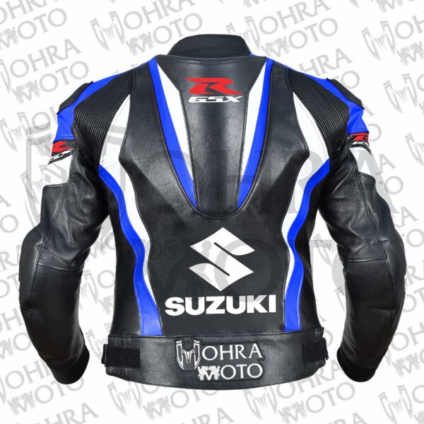 Suzuki GSXR 1.3mm Cowhide Leather Motorcycle Jacket Unisex Motorbike Racing Jacket - Image 2