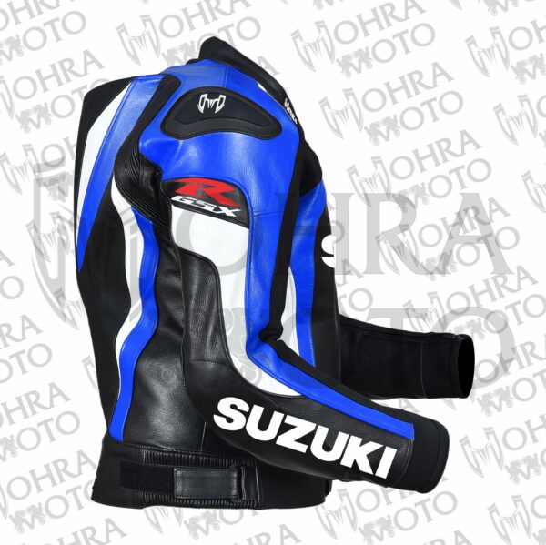 Suzuki GSXR 1.3mm Cowhide Leather Motorcycle Jacket Unisex Motorbike Racing Jacket - Image 3