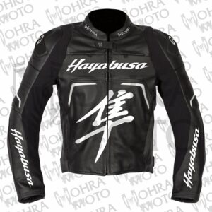 Suzuki Hayabusa 1.3mm Cowhide Leather Motorcycle Jacket Unisex Motorbike Jacket