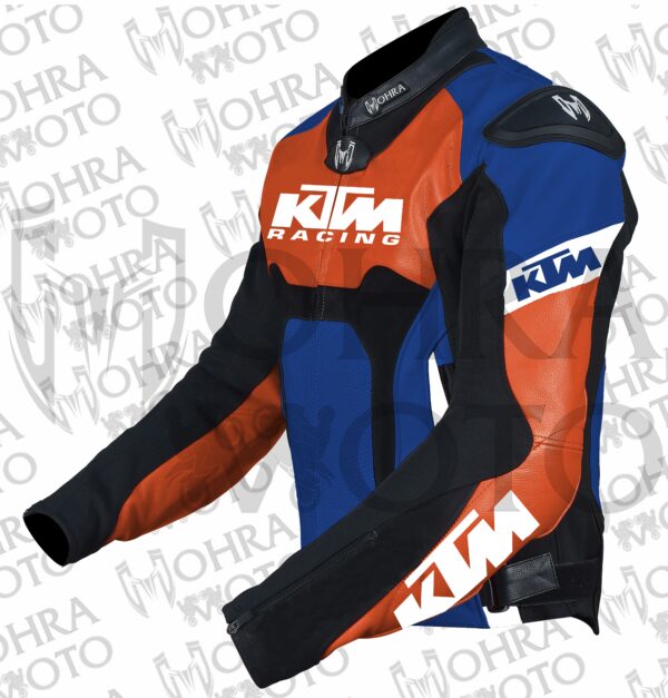 2025 KTM Racing 1.3mm Cowhide Motorcycle Jacket Unisex Motorbike Jacket - Image 3