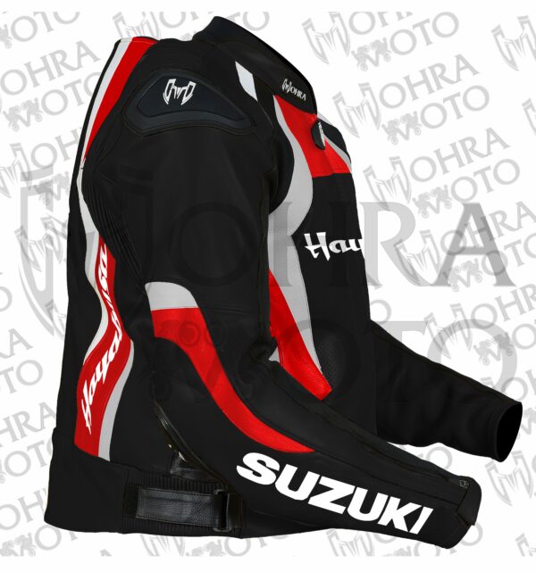 2025 Suzuki Hayabusa 1.3mm Cowhide Motorcycle Jacket Unisex Motorbike Jacket - Image 3