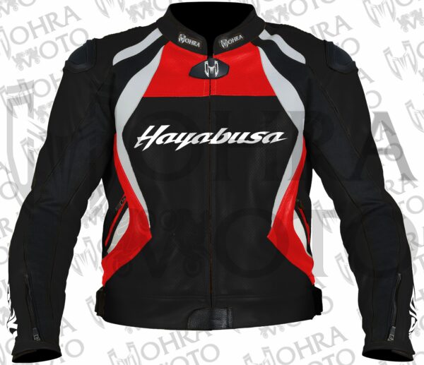 2025 Suzuki Hayabusa 1.3mm Cowhide Motorcycle Jacket Unisex Motorbike Jacket