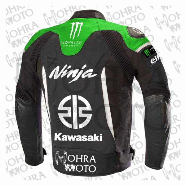 2025 Kawasaki Ninja 1.3mm Cowhide Motorcycle Jacket Unisex Motorbike Jacket - Image 2