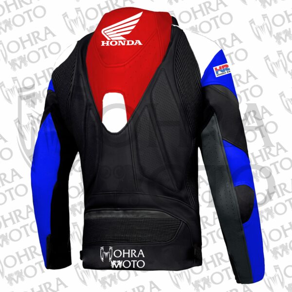 2025 Honda HRC 1.3mm Cowhide Leather Motorcycle Jacket Unisex Motorbike Jacket - Image 2