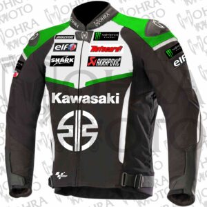 2025 Kawasaki Ninja 1.3mm Cowhide Motorcycle Jacket Unisex Motorbike Jacket