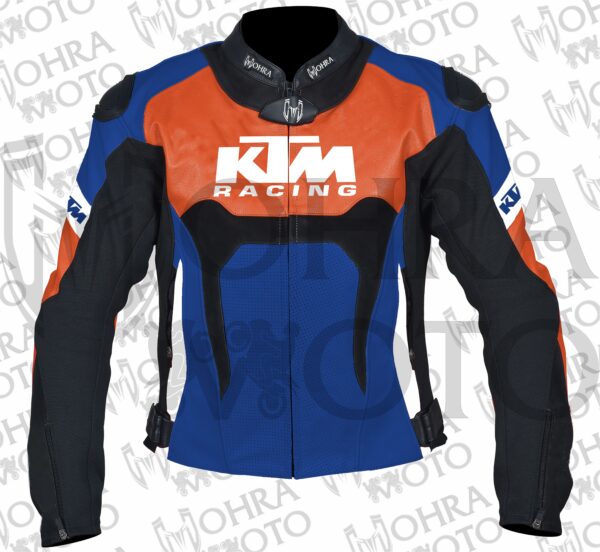 2025 KTM Racing 1.3mm Cowhide Motorcycle Jacket Unisex Motorbike Jacket