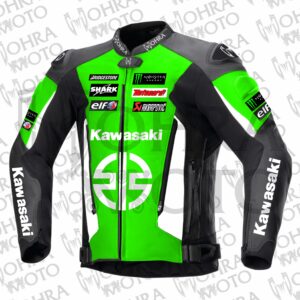 2025 Kawasaki Ninja 1.3mm Cowhide Motorcycle Jacket Unisex Motorbike Jacket